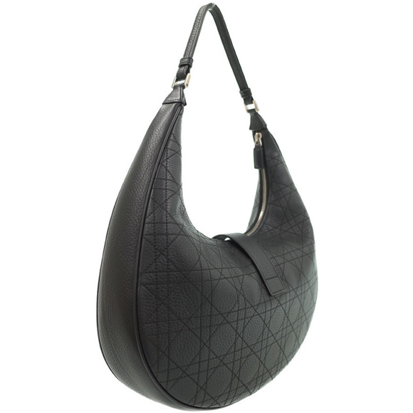 Christian Dior Cannage Semi-Shoulder Bag Black - Picture 2 of 8